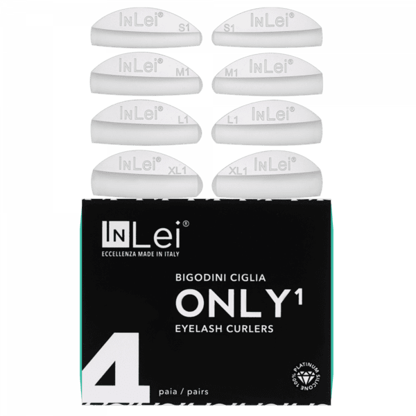 INLEI – ONLY 1 – SILICONE SHIELDS (NATURAL LIFTED EFFECT), 4 SIZES MIX