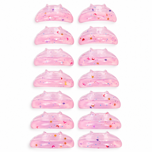 Cat Shape Silicone Lash Lit Shields - L Curl | 7 pairs