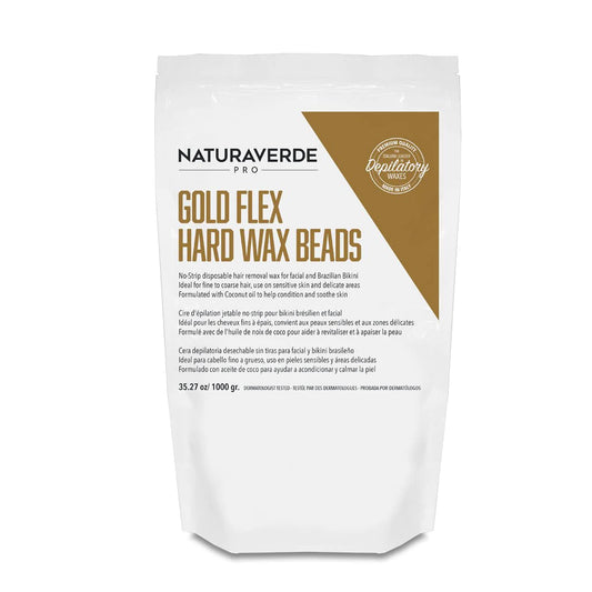 Naturaverde Pro - Gold Flex Hard Wax - Beads (1KG)