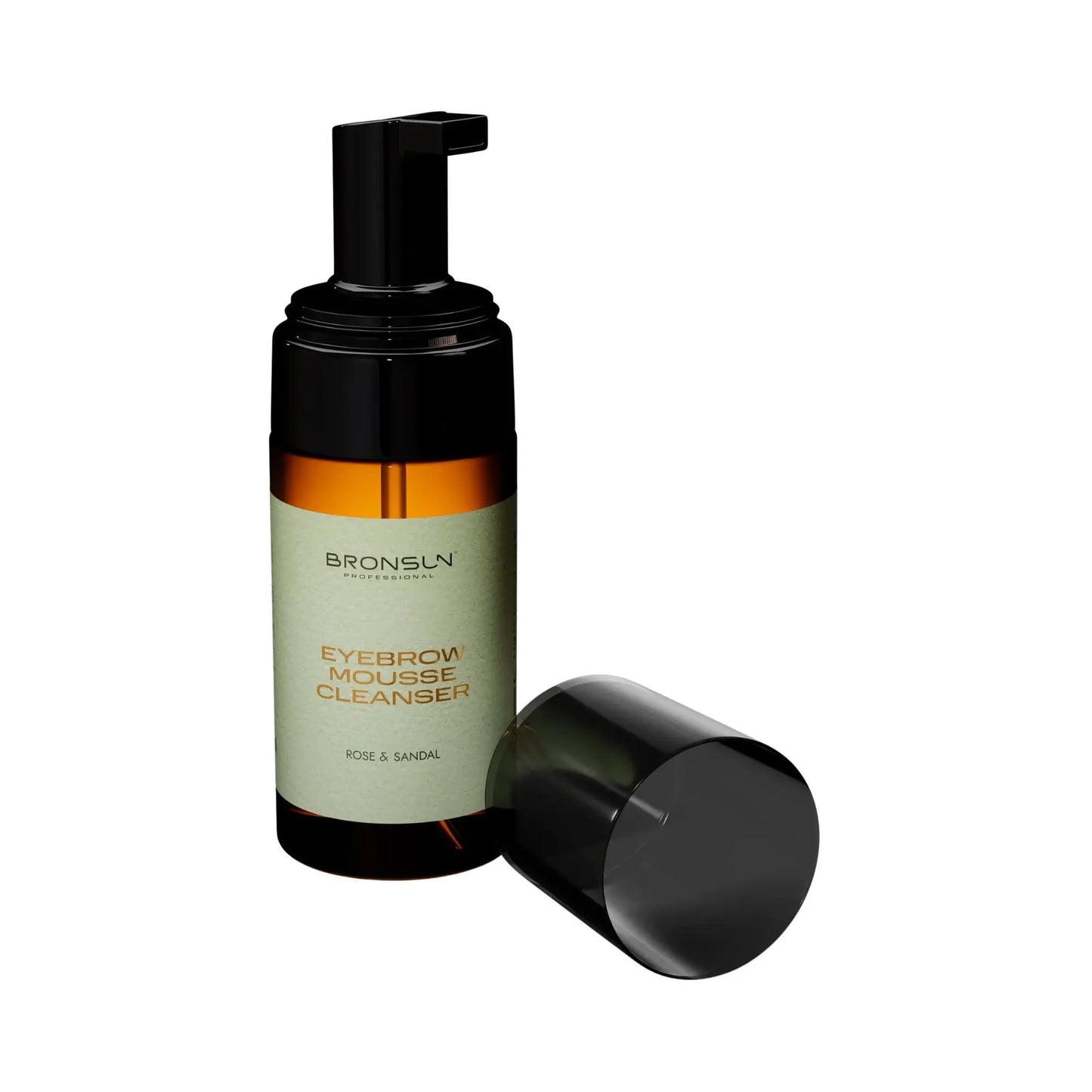 Bronsun Mousse Cleanser For Brows & Lashes, 100ml (Rose & Sandal)