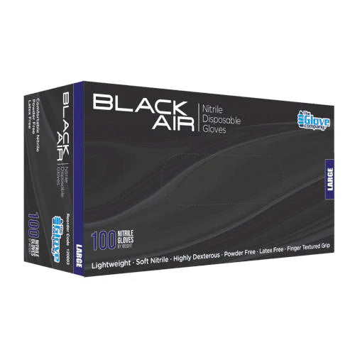 Black Nitrile Disposable Gloves